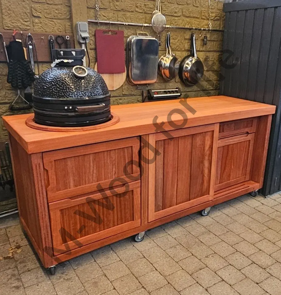 Buitenkeuken in padouk